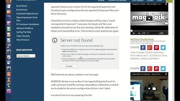 Ubuntu Web Server - How I Fixed Apache2 After Ubuntu 14.04 Upgrade