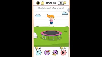 Brain Test Level 218 Candy must reach to the mouth Walkthrough