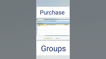 How to create Purchase group in SAP|@prajakta4801|#sap|#shorts|Video 6