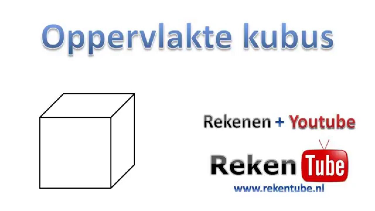 oppervlakte Kubus YouTube oppervlakte Kubus YouTube