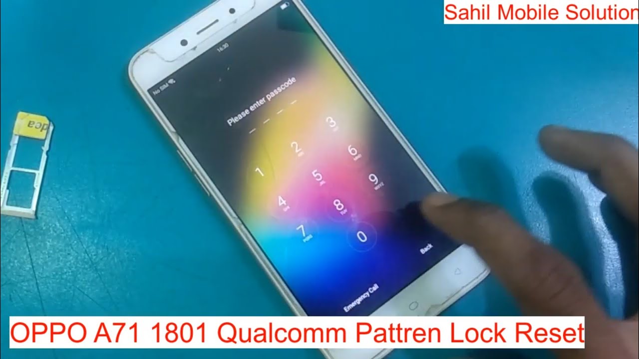 Oppo A71 CPH1801 Qualcomm Pattern Lock And FRP lock Reset By MRT Crack