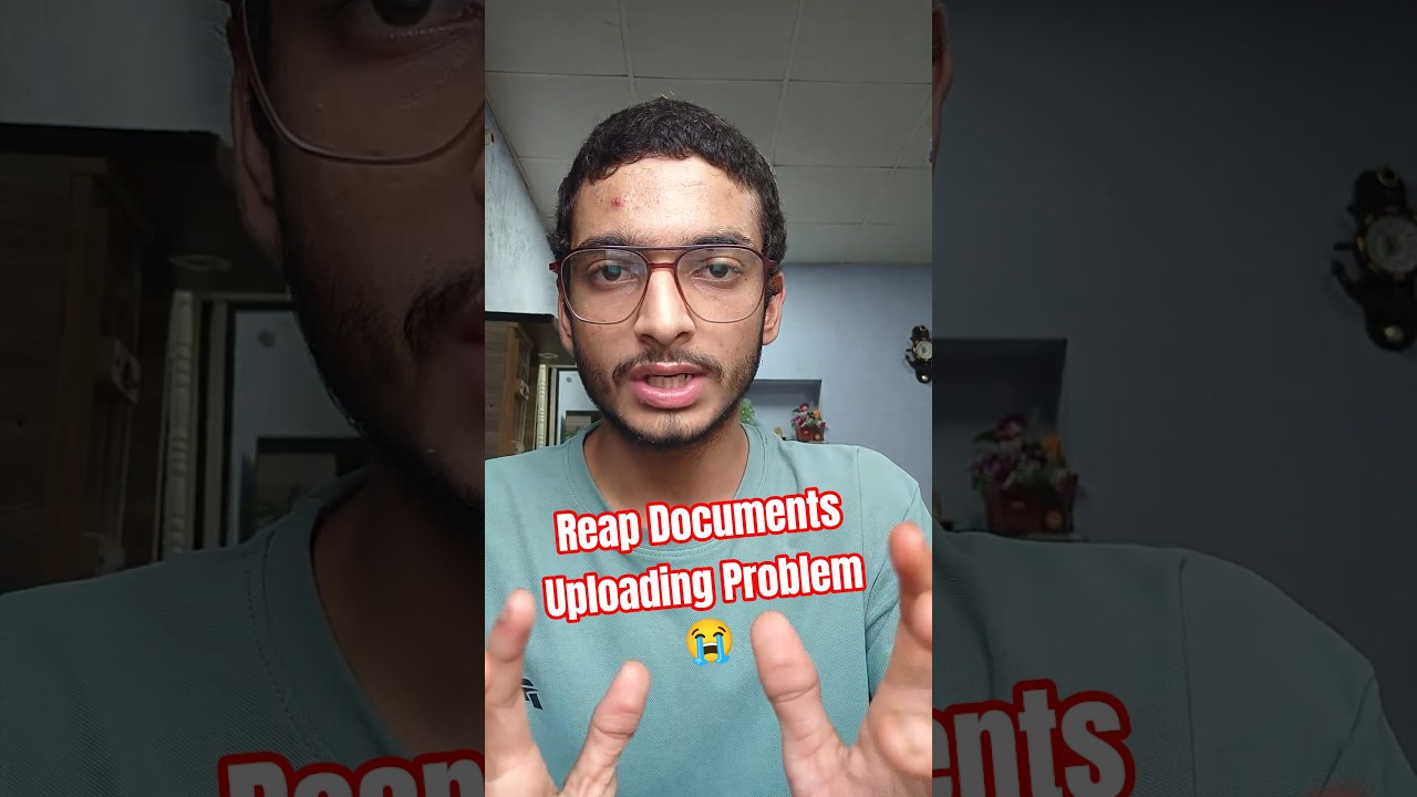 Reap Documents uploading problem 😭 | reap document site problem | 