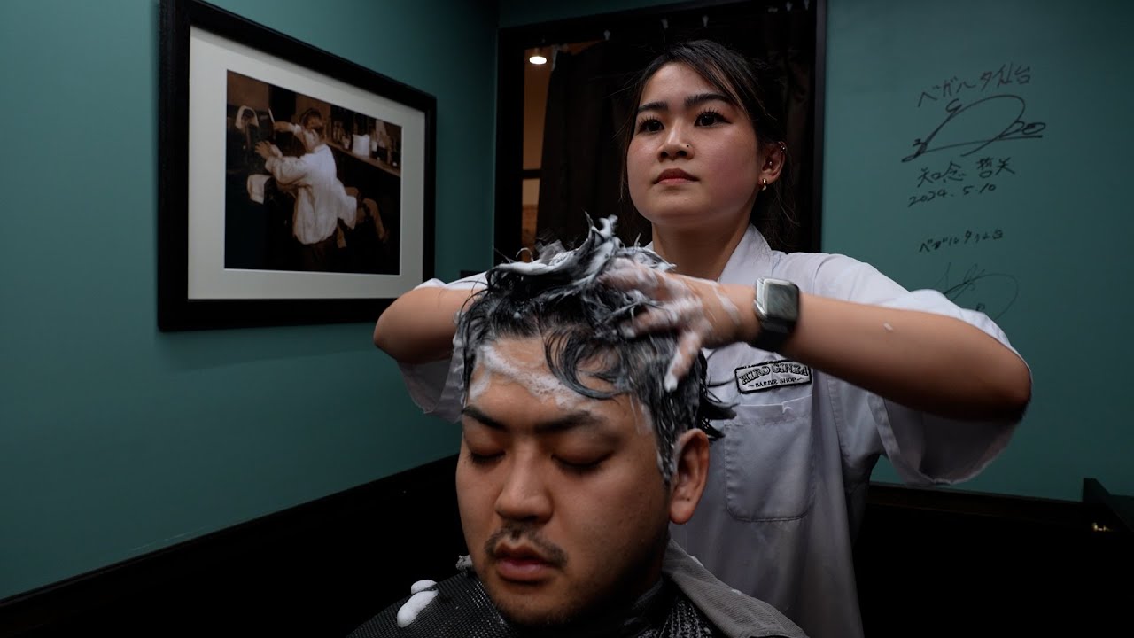 The Ultimate Barbershop Relaxation: Shampoo, Shaving, Ear Cleaning, and Massage at Hiro Ginza
