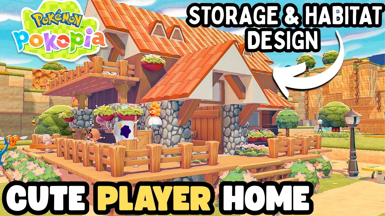 Pokémon Pokopia~BEGINNER PLAYER HOME STORAGE HOUSE DESIGN~BUILDING A HOME IN #pokopia~Home Design