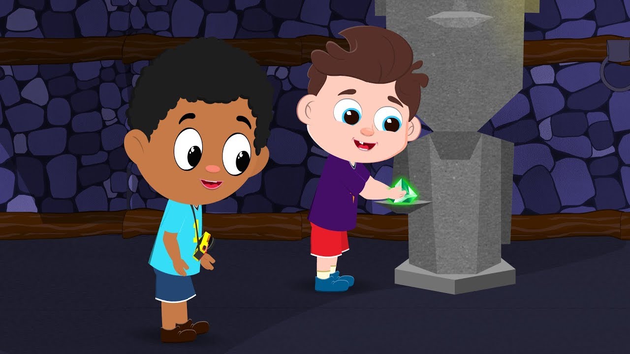 Little Kids Stuck in Frankenstein Castle Rescued By Red Super Car | Kids Cartoon Rhymes