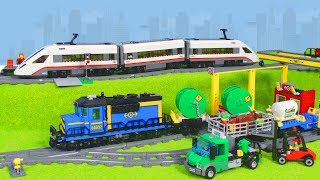 LEGO City Zug: Neue Eisenbahn mit Kran & Spielzeugautos für Kinder