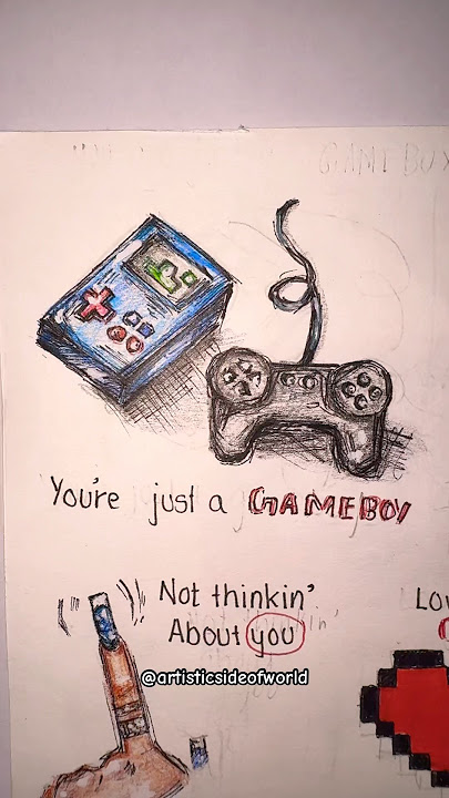 Gameboy lyrics art @katseyeworld #art #kpop #katseye #artist #creative #lyricsart #viral #shorts