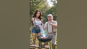 Don’t Touch My Barbecue 🔥 #robot #humanoid