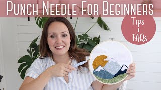 PUNCH NEEDLE FOR BEGINNERS | EVERYTHING YOU NEED TO GET STARTED WITH PUNCH NEEDLE RIGHT AWAY