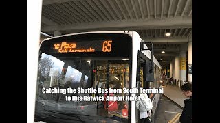 Catching the Shuttle Bus to Ibis Gatwick Hotel from South Terminal