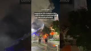 Incêndio atinge Edifício Touring, prédio histórico do Rio de Janeiro na Praça Mauá