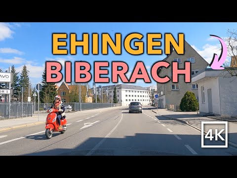 Driving EHINGEN to BIBERACH - 🇩🇪 Germany 🇩🇪