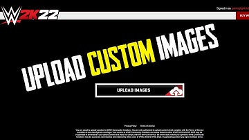 How to add/upload custom images face photo | WWE 2K22