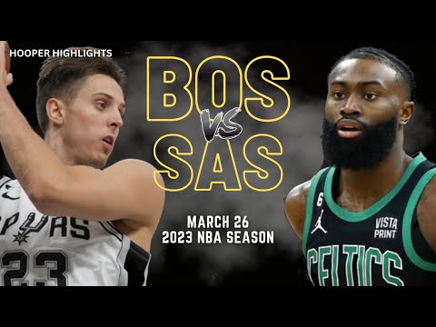 Boston Celtics vs San Antonio Spurs Full Game Highlights | Mar 26 | 2023 NBA Season