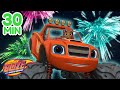 Blaze&#39;s Ultimate Firework Races! | 30 Minute Compilation | Blaze and the Monster Machines