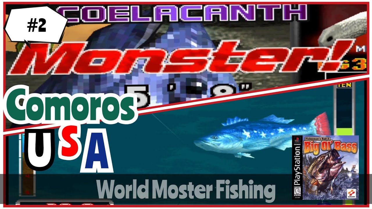 Berburu Ikan Monster (USA-Comoros) – Fisherman Bait 2 Big Ol Bass – World Monster Fishing Part 2