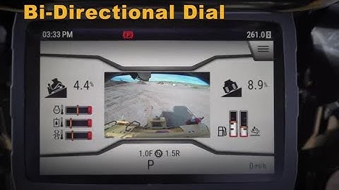 Cat® Next Gen Dozer Monitor: Bi-Directional Speeds