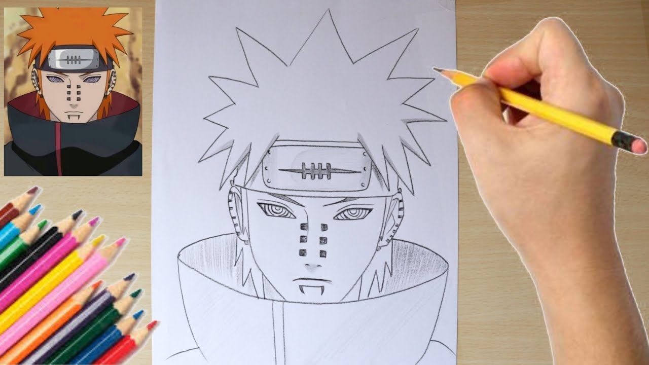 Anime #Naruto #Pain #Pein #Drawing #Pen #Pencil #Cool