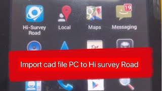 Import CAD/DXF/DWG file from PC to Hi Target DGPS/ Hi Survey Road | Autocad file import | screenshot 5