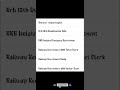 RRB Isolated Categories Recruitment 2025 Vacancy