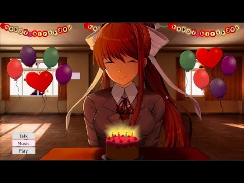 Celebrating Monika's Birthday!  Monika After Story (Birthday 2020) 