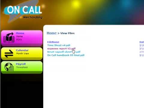 On Call Login tutorial