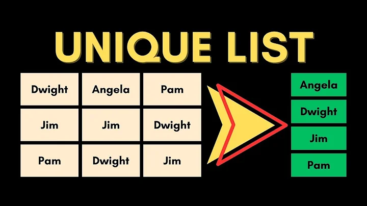 ☰ Unique Sorted List from Multiple Columns