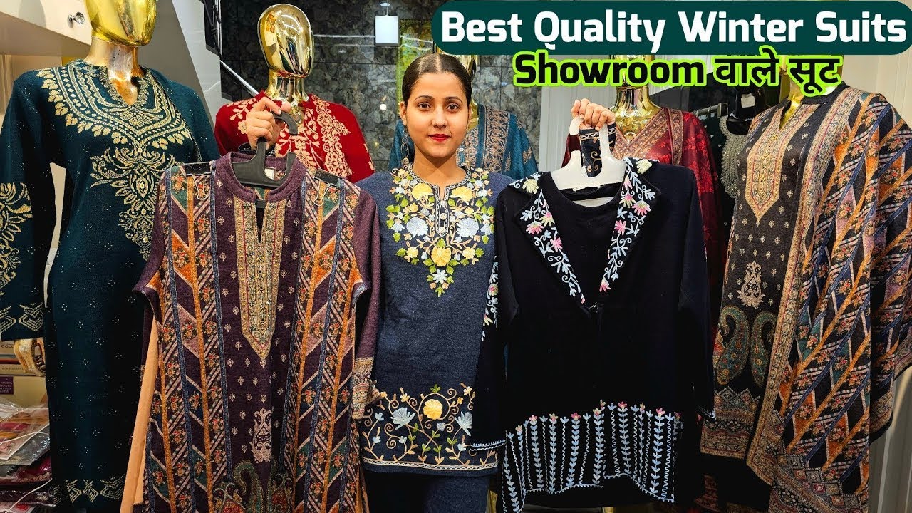 Branded Winter Ladies Suits 💥 Wholesale winter garam ladies suit market in delhi Gandhi Nagar