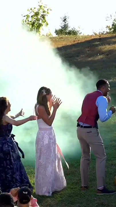 Surprise Gender Reveal at the Wedding Ceremony. The Groom was Shocked! #genderreveal
