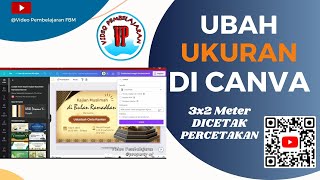 Tutorial on how to resize a 3x2 meter banner in Canva for printing | Unique Learning Video