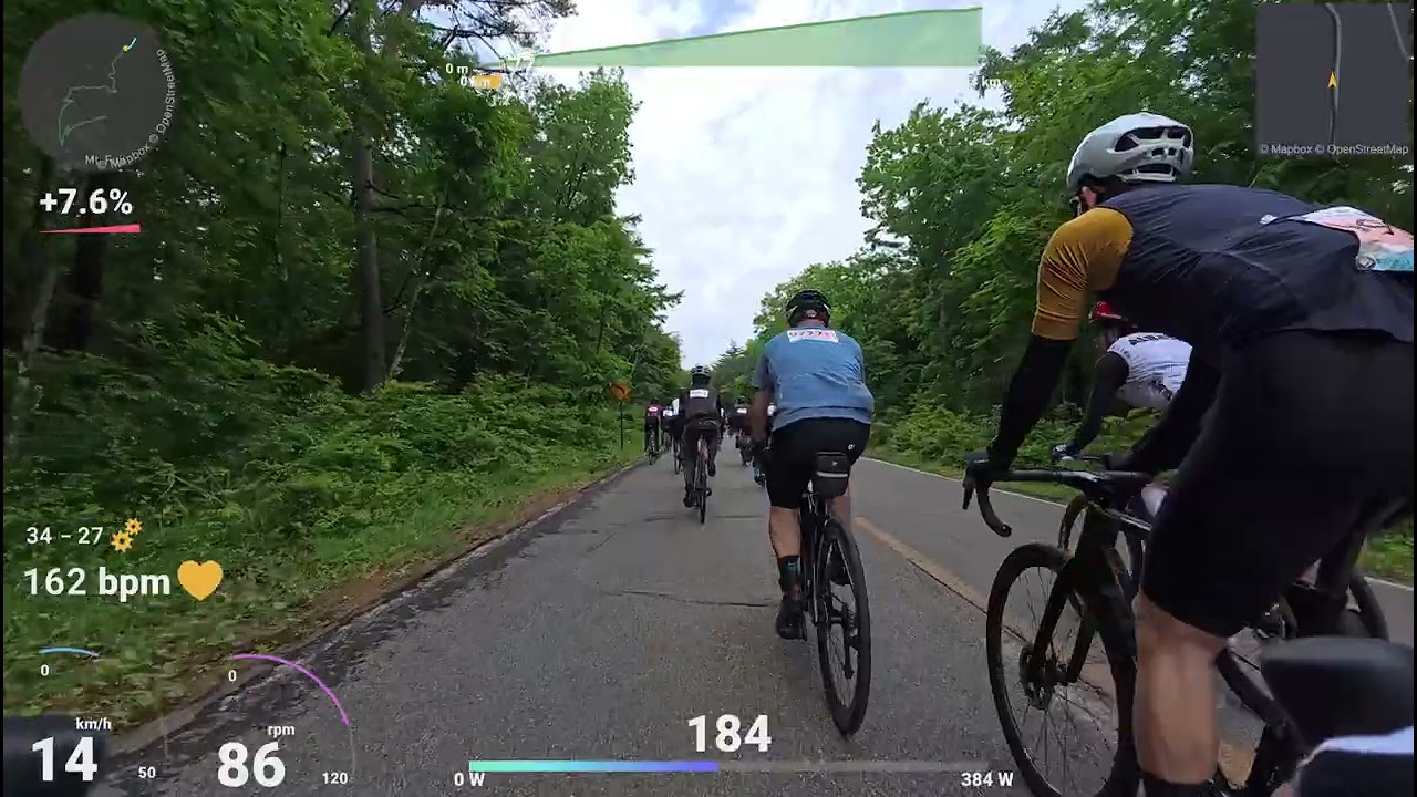 第20回Mt.富士ヒルクライム2024年 ブロンズ1時間28分58秒 第7スタート 最終ウェーブ