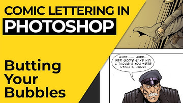 Comic Lettering in Photoshop - Butting Speech Bubbles Against Panel Borders