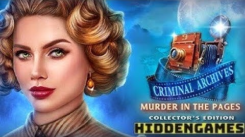 criminal archive 3 Murder In The Page Full walkthrough