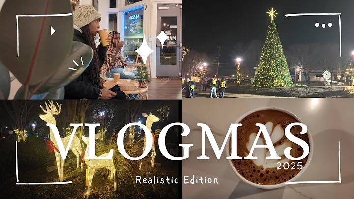 VLOGMAS | Day 8 | City Holiday Festivities | New Coffee Shop | What is Stuck in My Teeth? 😩🤣