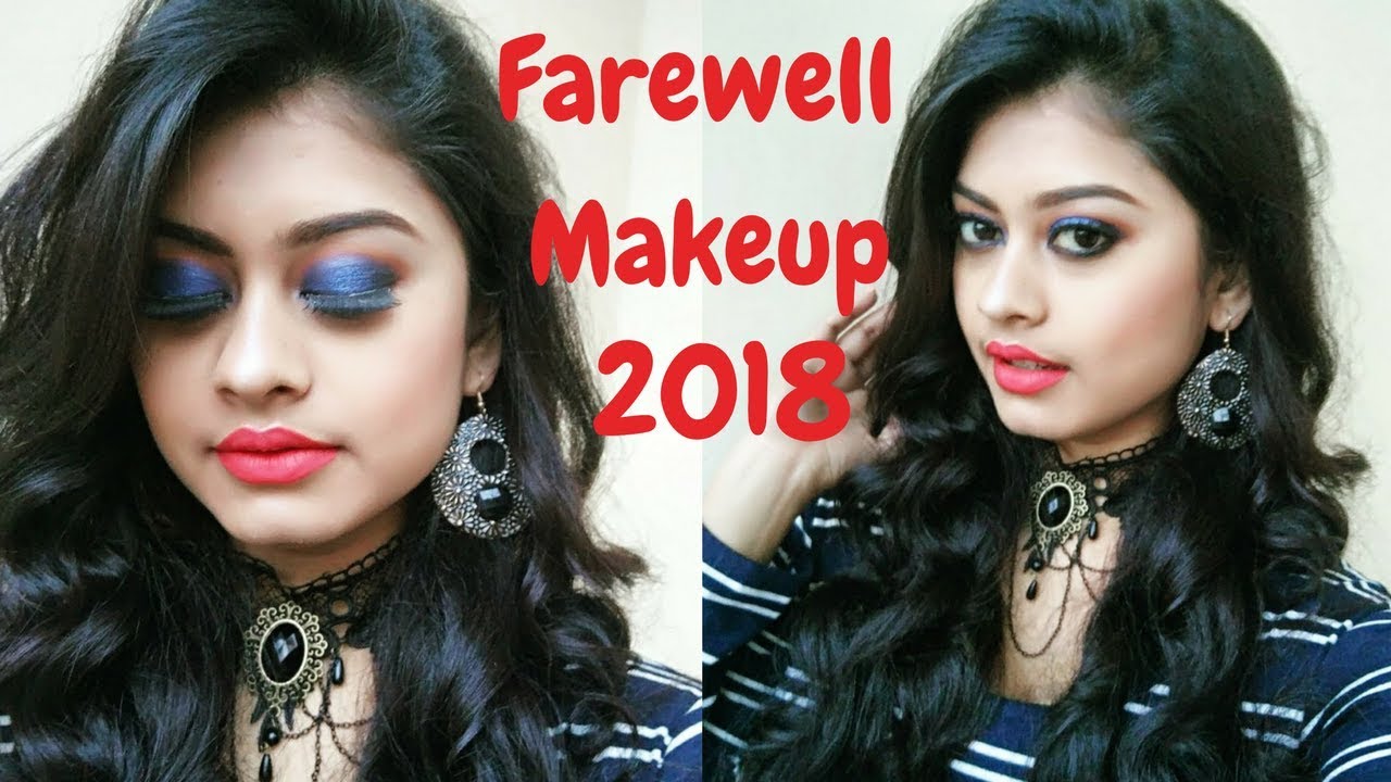 COLLEGE FRESHER MAKEUP 2018 Farewell Makeup Tutorial Hindi