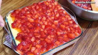 #sweet_recipes #asmrGâteau froid aux fraises - Recette parfaite à essayer maintenant!