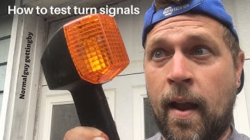 How to test a Motorcycle turn signal Honda Shadow