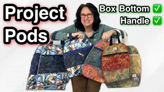 Project Bag With Handles & Boxed Corners