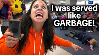 When Entitled Karen Passengers Try to Attack Flight Attendants At the Airport