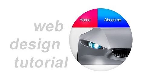 Adobe Photoshop CS5 Template Tutorial: Part 1 - Basic Template Structure and Navigation Bar (HD)