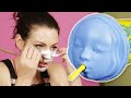 Women Try Dr. Jart's Rubber Face Masks