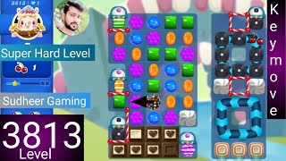 Candy crush saga level 3813 । No boosters । Super Hard level । Candy crush 3813 help। Sudheer Gaming