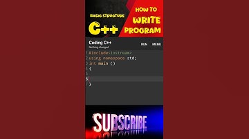 C++ Basic Program writing structure || Coding method for beginners #basiccoding  #C++ #programming