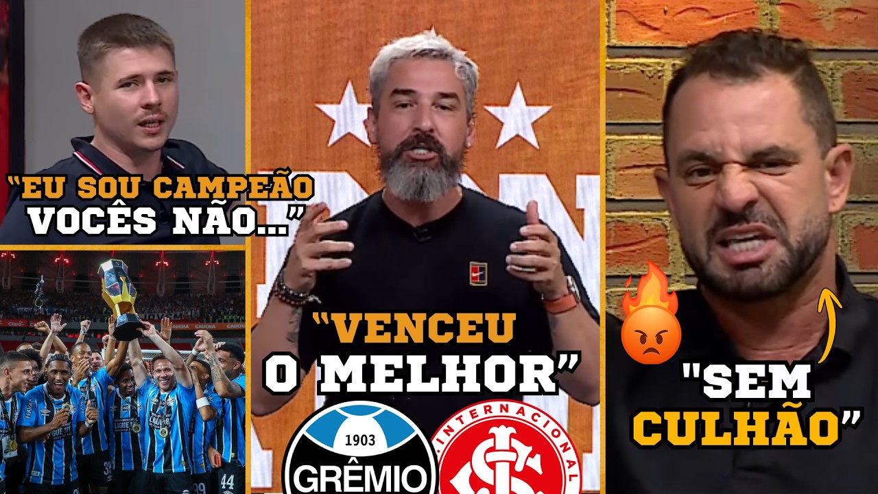 Grêmio CAMPEÃO: Magrão ENLOUQUECE com ARBITRAGEM e BRUNO SOARES manda recado pra TORCIDA DO INTER!