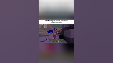 Breaking Obsidian bare handed