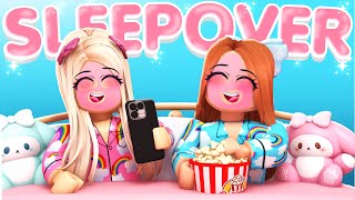 SLEEPOVER WITH MY BEST FRIEND IN ROBLOX BROOKHAVEN!