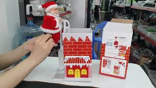 Santa and chimney toy