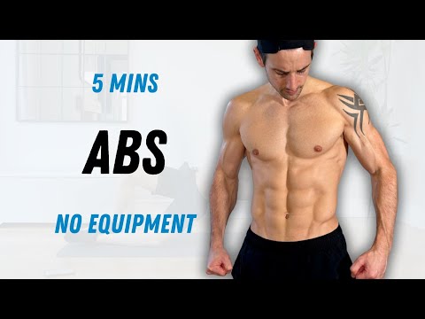 5 Min DAILY ABS Workout No Equipment No Repeats