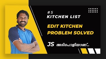15 | Kitchen List | Edit A List Item  | JavaScript Malayalam | Web Diary