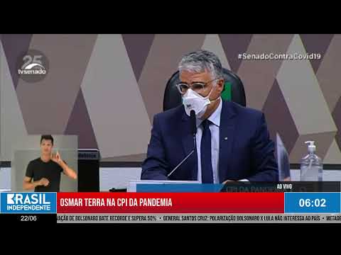 CPI da Covid ouve Osmar Terra, que minimizou pandemia: "muito menos que 400 mil mortos"